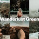 20 Wanderlust Green Lightroom Presets