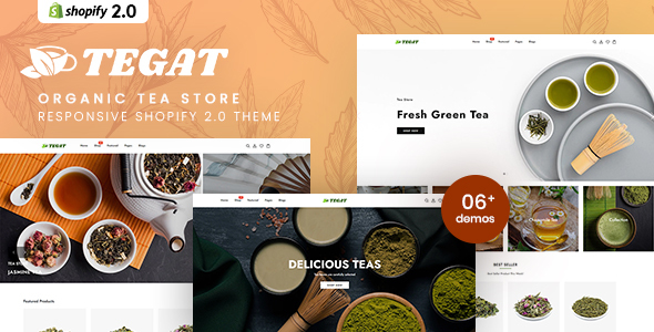 Tegat – Organic Tea Store Responsive Shopify 2.0 Theme