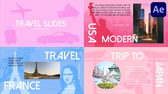 Travel Slides for After Effects