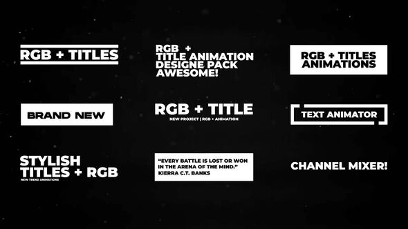 RGB Rhythm Titles | Premiere Pro