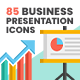 85 Business Presentation Icons | Pasteline Series