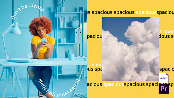 Modern Slideshow Premiere Pro template preview