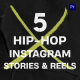 Hip-Hop Instagram Stories and Reels Mogrt - VideoHive Item for Sale