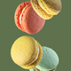 French macaroons on green background - PhotoDune Item for Sale