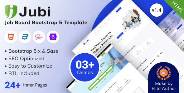 Jubi - Job Board & Hiring Bootstrap 5 Template