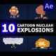 Cartoon Nuclear Explosions | After Effects
