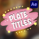 Colorful Plate Titles for After Effects