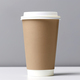 Eco-friendly paper cup presented against a clean white background - PhotoDune Item for Sale