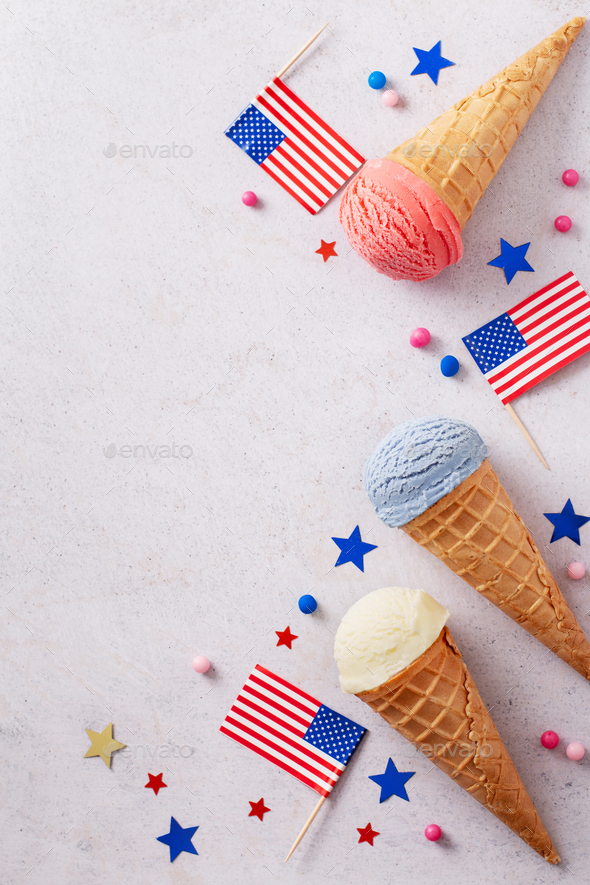 4th of july desserts flag