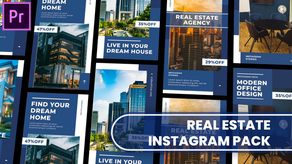 Real Estate Instagram Stories Pack MOGRT for Premier Pro