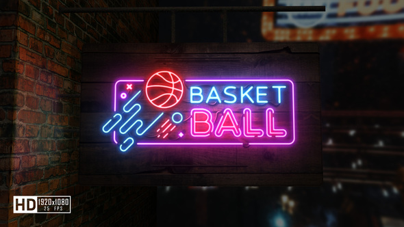 Neon Logo Reveal Logo Stings template preview