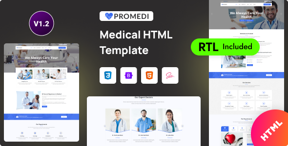 ProMedi - Doctors Clinic & Medical Services Bootstrap 5 Template