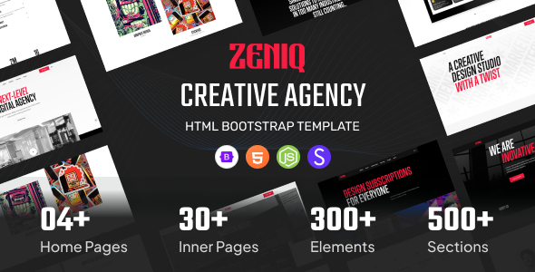 [DOWNLOAD]Zeniq - Creative Agency & Portfolio HTML Template