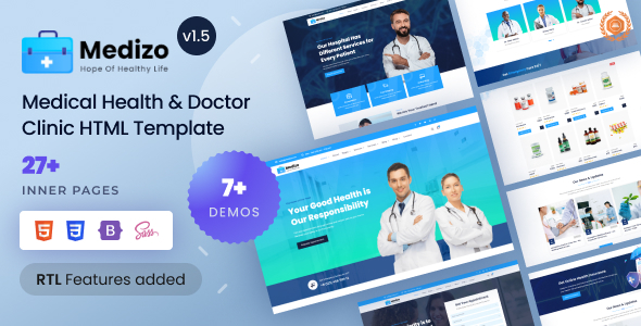 Medizo - Medical Health & Doctor Clinic Bootstrap 5 Template