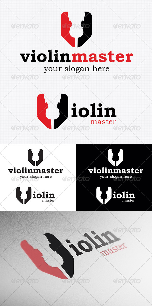 Violin Logo Template - Objects Logo Templates