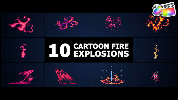 Cartoon Fire Explosions | FCPX