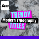 Trendy Titles - VideoHive Item for Sale