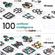 Artificial Intelligence Flat Outline Icons