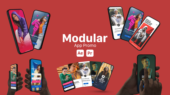 Modular App Promo Product Promo template preview