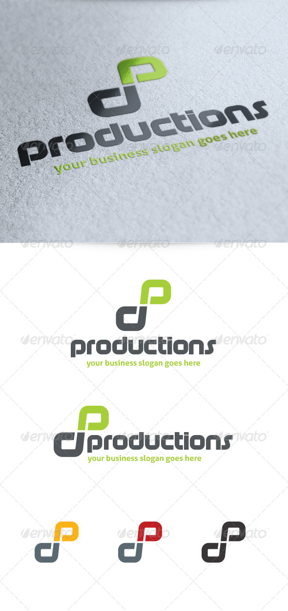 Letter P Productions Logo - Letters Logo Templates