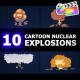 Cartoon Nuclear Explosions | FCPX