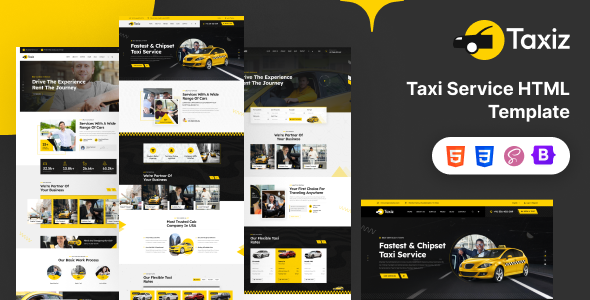 Taxiz - Online Taxi Service HTML Template