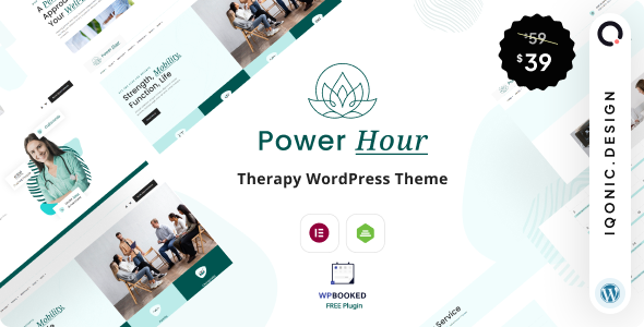 Free download Power Hour - Therapy WordPress Theme