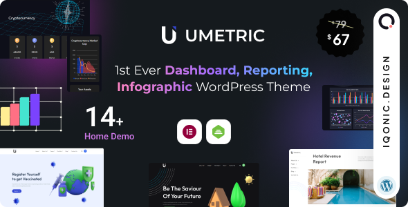 Umetric 2 0 Dashboard Reporting Infographic WordPress Theme
