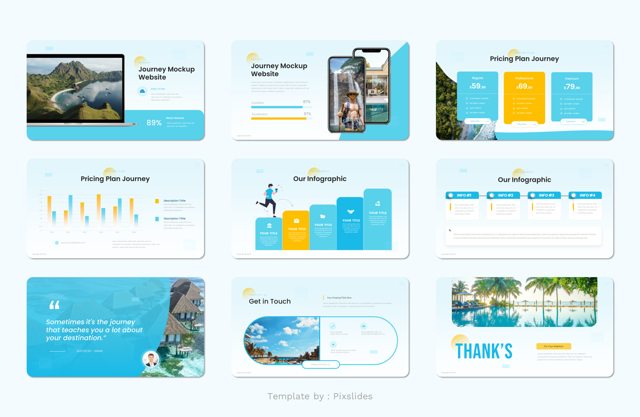 Journey - Business Tour Agent Presentation Template, Presentation Templates