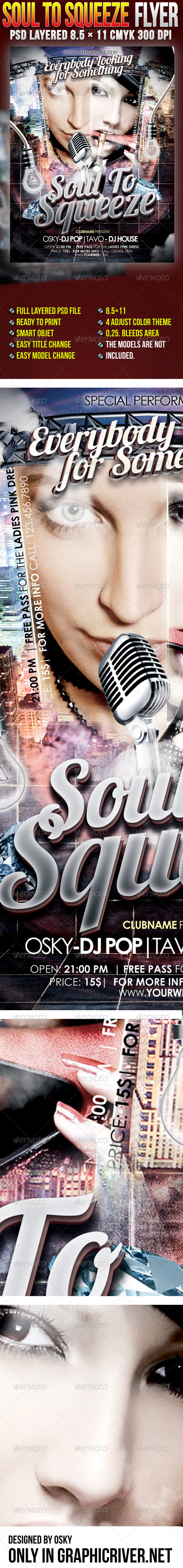 Soul To Squeeze - Clubs & Parties Events