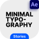 Minimal Typography Stories Pack - VideoHive Item for Sale