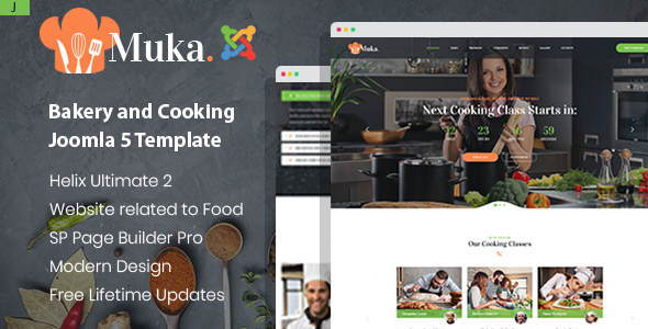[DOWNLOAD]Muka - Joomla 5 Bakery and Cooking Classes Template