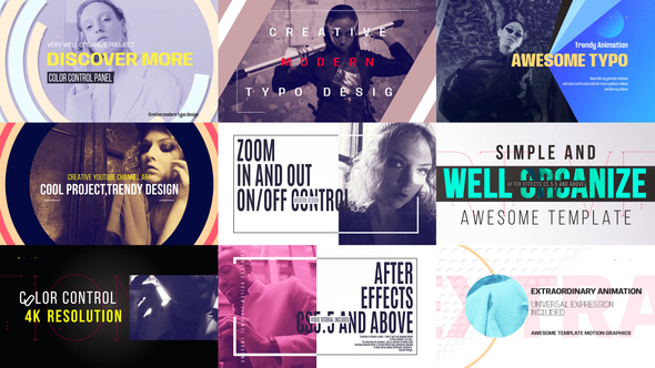 Typography Pack 03 Premiere Pro template preview