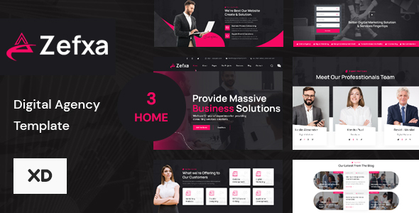 Zefxa- Digital Agency Template