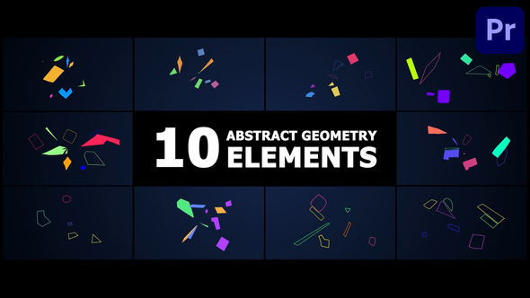 Abstract Geometry Elements for Premiere Pro