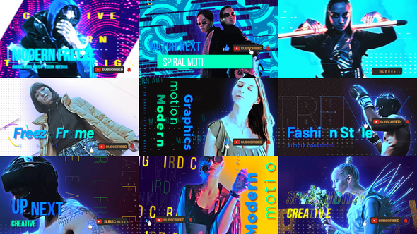 Trendy Freeze Frame 04 Premiere Pro template preview