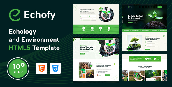 Echofy – Environment, Ecology & Solar Energy HTML5 Template