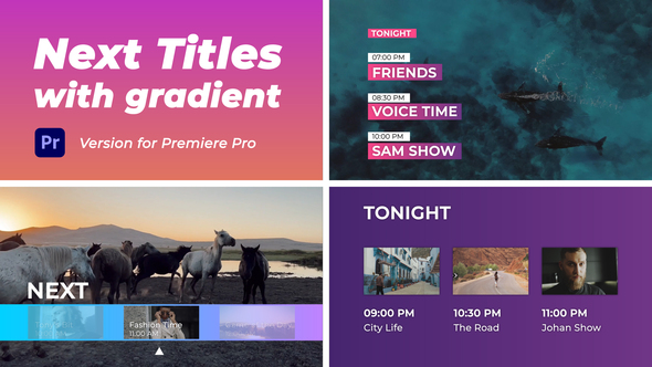 Next Titles with Gradient | Premiere Pro