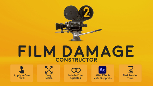 Film Damage Constructor 2 Elements template preview