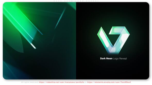 Dark Neon Logo Reveal