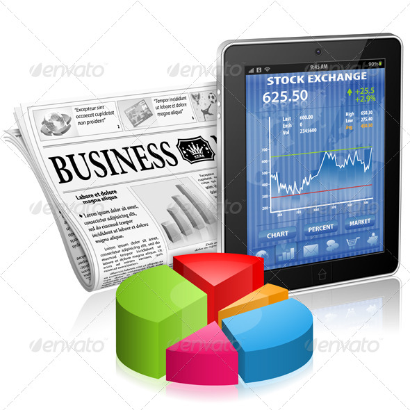 Business and News Concept - Computers Technology