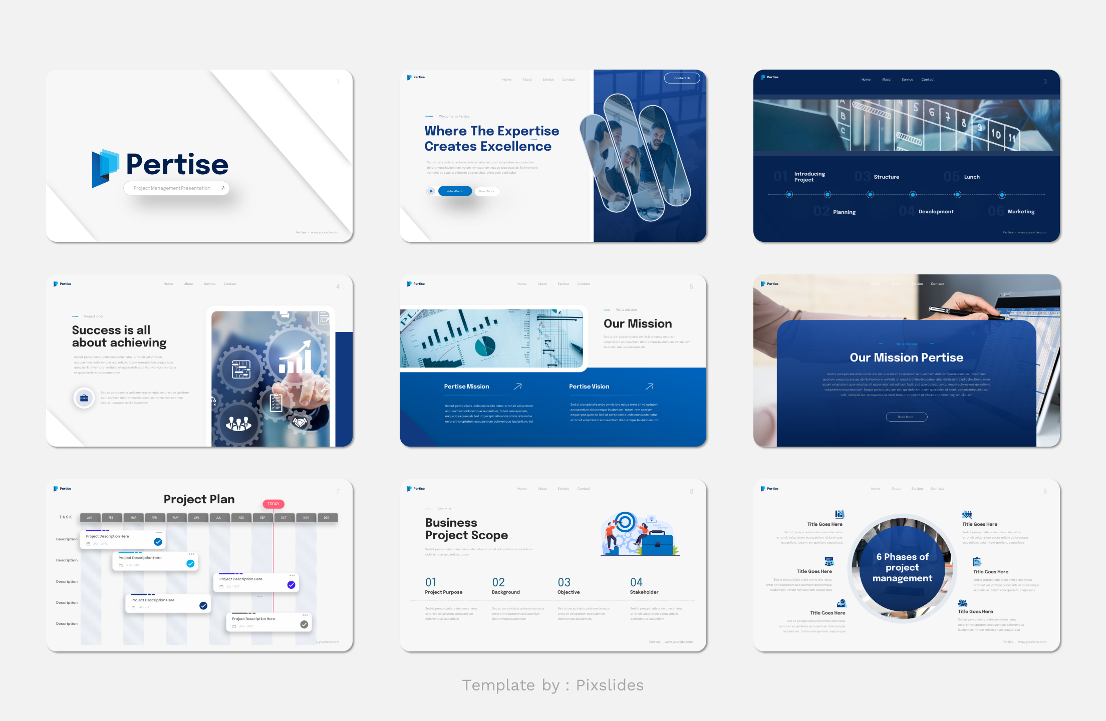 Pertise - Project Management Keynote Presentation Template ...
