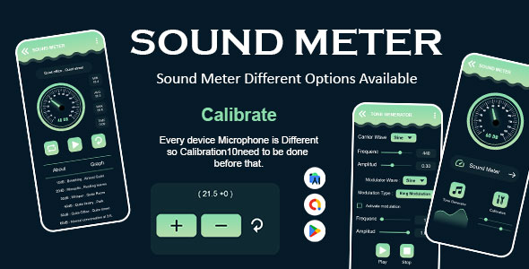 Sound Meter - Decibel Meter - Tone Generator - Noise Detector - Frequency Audio Generator