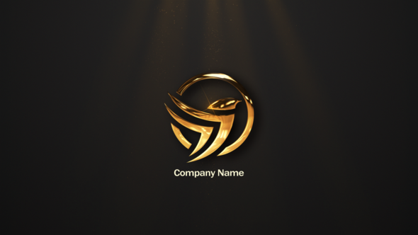 Gold Logo Reveal Logo Stings template preview
