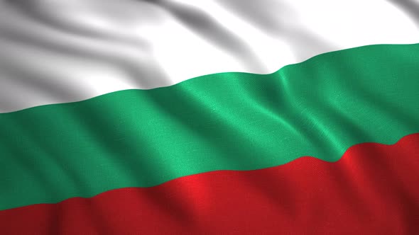 The Bulgaria Flag Fluttering in the Wind Seamless Loop alt
