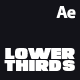 10 Minimal Lower Thirds for After Effects