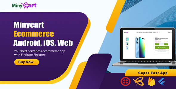 Minycart E-commerce Flutter for Android, iOS and Web App
