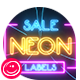 Sale Labels Neon