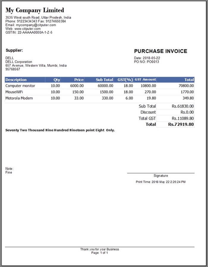 GST Billing System POS - Invoice Manager by dynamicsoft | CodeCanyon