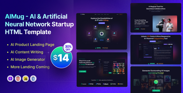 AIMug - AI & Artificial Neural Network Startup Template